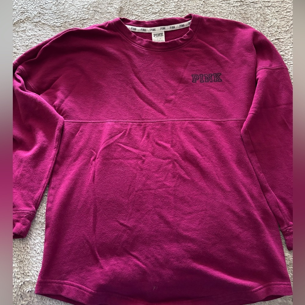 PINK crew neck sweatshirt size small